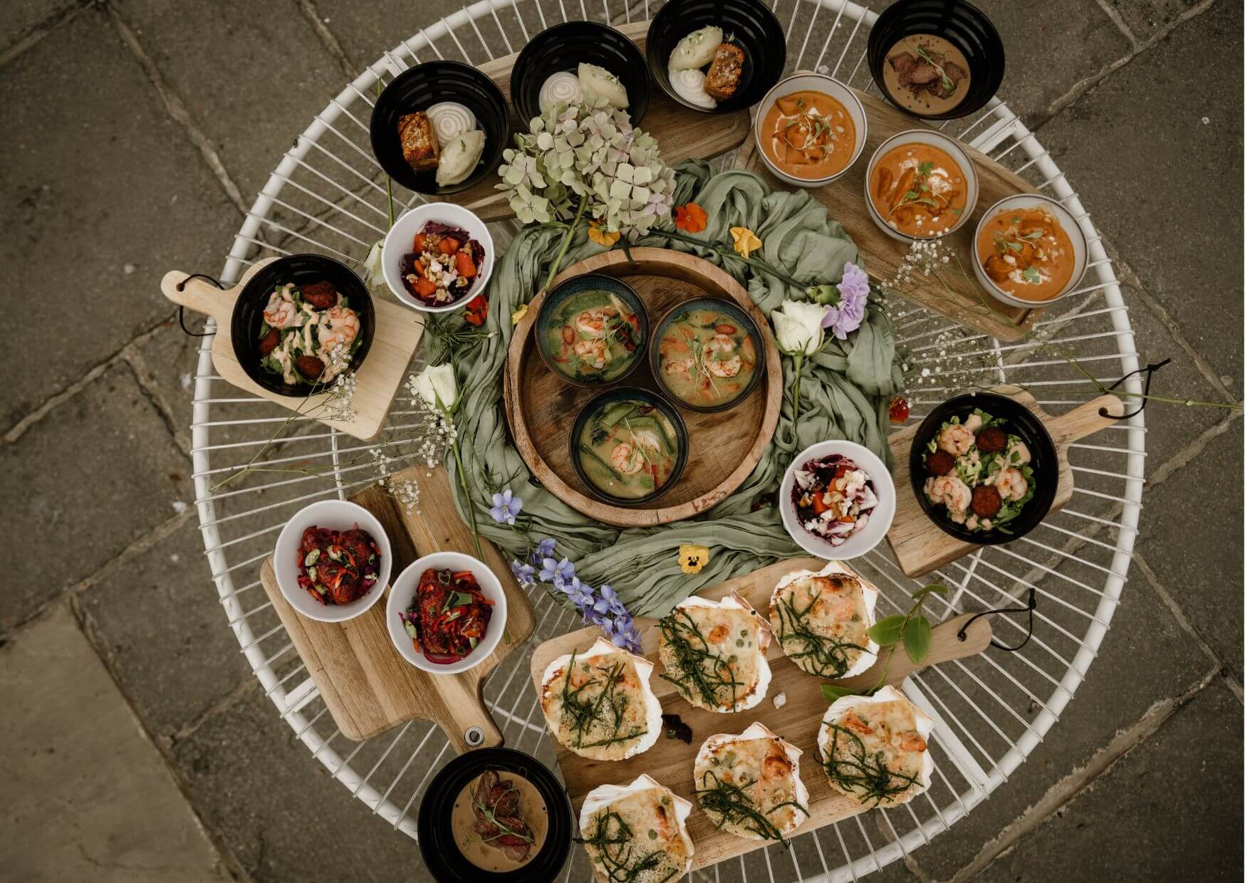 beautifully presented plate of food